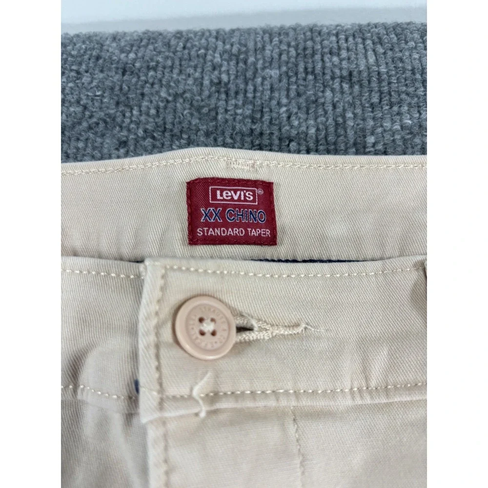 Levi's XX Chino Standard Taper Men's Pants 38x30 Pink  Khaki Stretch Casual Twil